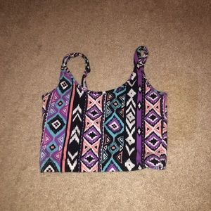 Aztec crop top